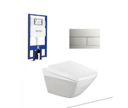 Bồn Cầu TOTO CW682/TC375CVK/WH171A/MB171M#SS Treo Tường